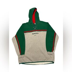 Nike Minnesota Green and Grey Hoodie